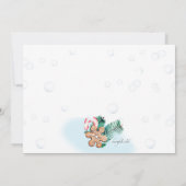 クッキーとココアクッキーの交換パーティの招待状 招待状 (裏面)