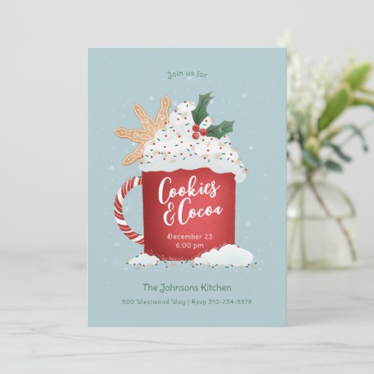 クッキーとココアクリスマスパーティー 招待状 (スタンド正面)