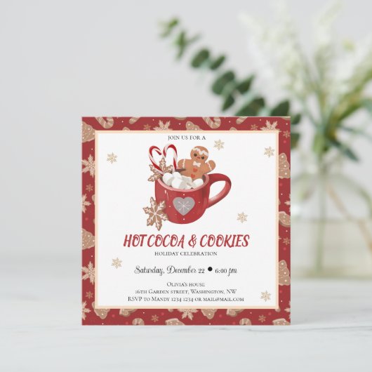 クッキーとココアクリスマスパーティー 招待状 (スタンド正面)