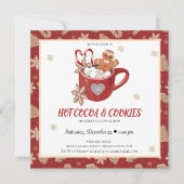 クッキーとココアクリスマスパーティー 招待状 (正面)