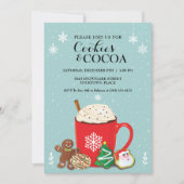 クッキーとココアクリスマスホリデーパーティーインヴィタ 招待状 (正面)