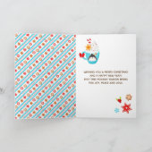 クッキーとココアブルーメリークリスマス シーズンカード (内部)
