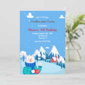 クッキーとココアベア 招待状 (スタンド正面)