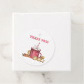 クッキーとココアベビーシャワーありがとう フェイバータグ (インサイチュ)