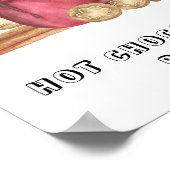 クッキーとココアベビーシャワーホットチョコレートバー ポスター (角)