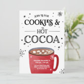 クッキーとココアホリデークリスマスホットチョコレート 招待状 (スタンド正面)