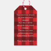 クッキーとココアメリークリスマスプレイド ギフトタグ (裏面)