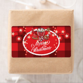クッキーとココアメリークリスマス ラベル