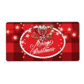 クッキーとココアメリークリスマス ラベル (正面)