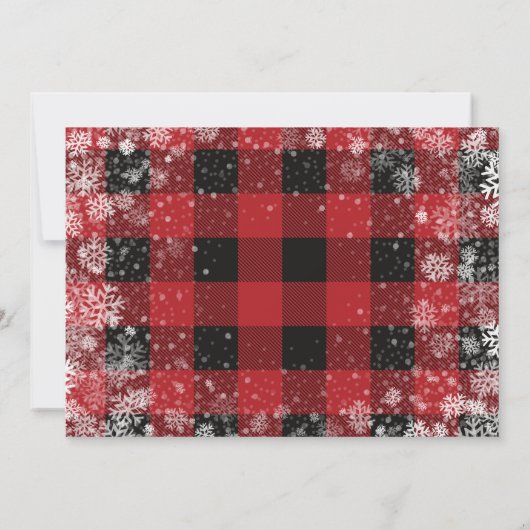 クッキーとココア素朴クリスマスパーティー 招待状 (裏面)