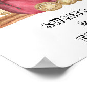 クッキーとココア – お菓子とお菓子シャワー ポスター (角)