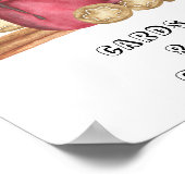 クッキーとココア – カードとギフトベビーシャワー ポスター (角)