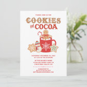 クッキーとココア |ギンガーブレッド |パーティの招待状 招待状 (スタンド正面)
