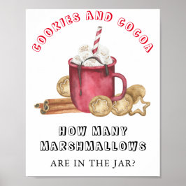 クッキーとココアMARSHMALLOWSの数 ポスター