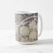 クッキーとコーヒーとヴィンテージクリスマスモチーフ コーヒーマグカップ (正面右)