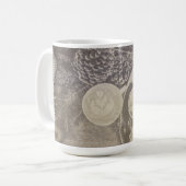 クッキーとコーヒーとヴィンテージクリスマスモチーフ コーヒーマグカップ (正面左)