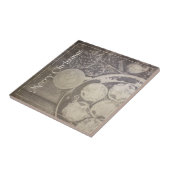 クッキーとコーヒーとヴィンテージクリスマスモチーフ タイル (側面)