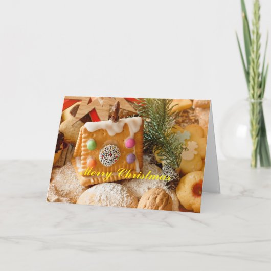 クッキーとスイーツ クリスマスカード カード (正面)