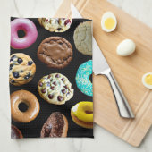 クッキーとドーナツ キッチンタオル (四つ折り)