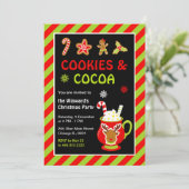 クッキーとホットココアクリスマスパーティー 招待状 (スタンド正面)