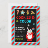 クッキーとホットココアクリスマスパーティー 招待状 (正面)