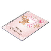 クッキーとホットココアクリスマス ノートブック (左側)