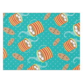 クッキーとホットココアホリデーテーブルクロス テーブルクロス (正面(横))