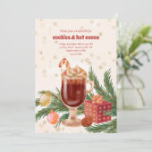 クッキーとホットココアホリデー 招待状 (スタンド正面)
