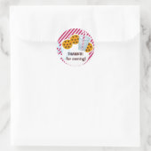 クッキーとミルクのシール ラウンドシール (バッグ)