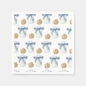 クッキーとミルクの誕生日パーティー スタンダードカクテルナプキン (正面)