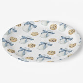 クッキーとミルクの誕生日パーティー ペーパープレート (アングル)