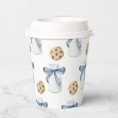 クッキーとミルクの誕生日パーティー 紙コップ (裏面)