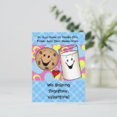 クッキーとミルクバレンタイン シーズンポストカード (スタンド正面)