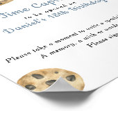 クッキーとミルク時間カプセル1歳の誕生日 ポスター (角)