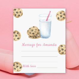 クッキーとミルク誕生日タイムカプセルメッセージ