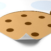 クッキーとミルク赤ちゃんシャワーのバナーの看板 ポスター (角)