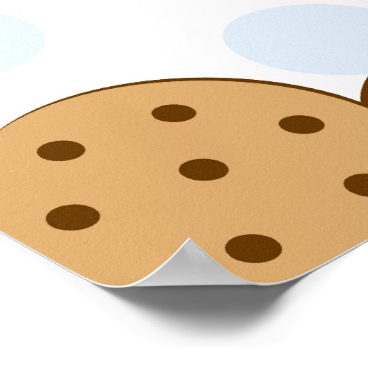 クッキーとミルク赤ちゃんシャワーのバナーの看板 ポスター (角)