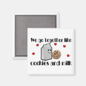クッキーとミルク マグネット (正面/裏面)