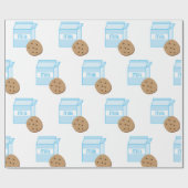 クッキーとミルク ラッピングペーパー (フラット)