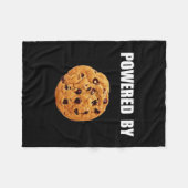 クッキーによって動力を与えられる フリースブランケット (正面(横))