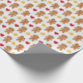 クッキーのかわいいかわいいのジンジャーブレッドマン ラッピングペーパー (角)