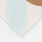 クッキーのかわいいジンジャーブレッドの女の子 フリースブランケット (角)