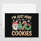 クッキーのためだけに来たよ クリスマス 招待状 (正面/裏面)