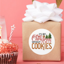 クッキーのないクリスマスではない ラウンドシール
