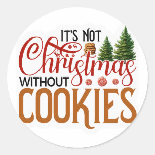 クッキーのないクリスマスではない ラウンドシール