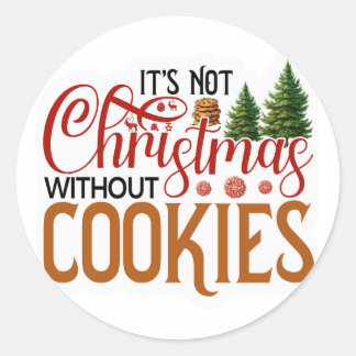 クッキーのないクリスマスではない ラウンドシール