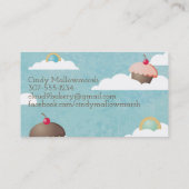 クッキーのカップケーキの天国はベーキングのパン屋を曇らせます 名刺 (裏面)