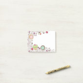 クッキーのカップケーキの花のパン屋の菓子を落書きします ポストイット (デスク上)