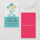 クッキーのカップケーキの花束のベーキングの名刺2 名刺 (正面/裏面)