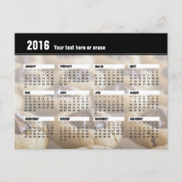 クッキーのカレンダーの郵便はがき2016年 ポストカード